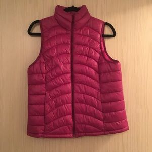 Magenta Puffer Vest